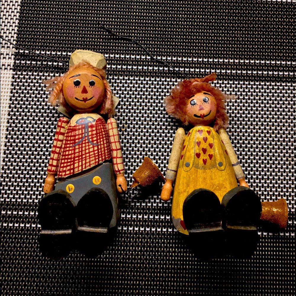 Raggedy Ann and Andy Ornaments